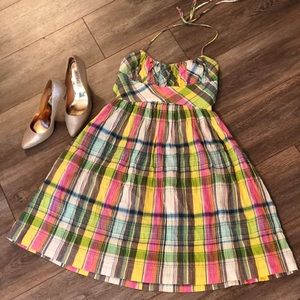 Retro, halter dress with pockets!!